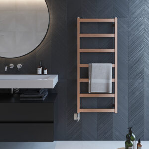 Attractive electric towel rail for bathrooms