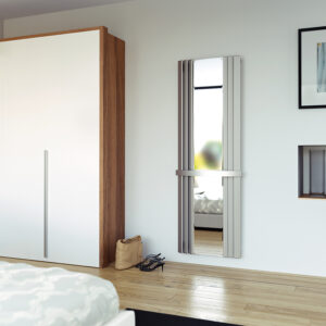 Attractive radiator with mirror and towel rail