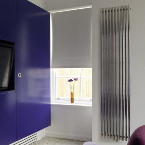 Tall tower radiator for lounge