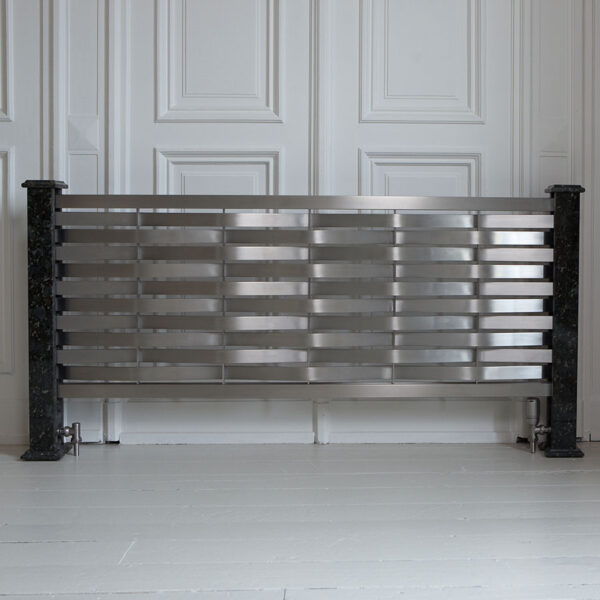 Attractive floor-standing designer radiator for lounge and hallways