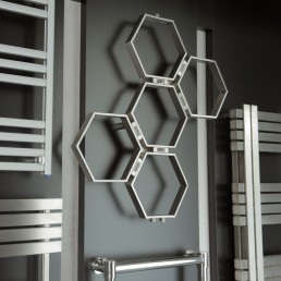 AEON stainless steel radiators and heated towel rails gallery display at the Milton Keynes head office