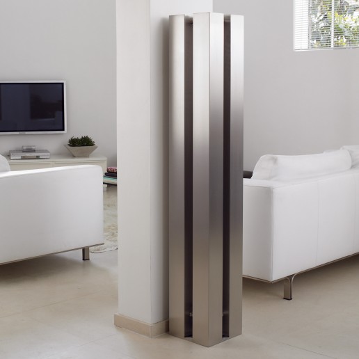AEON Stanza STA15-S radiator in Brushed Matt Stainless Steel finish
